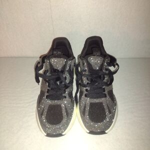 DKNY Black and Silver Glitter Sneakers